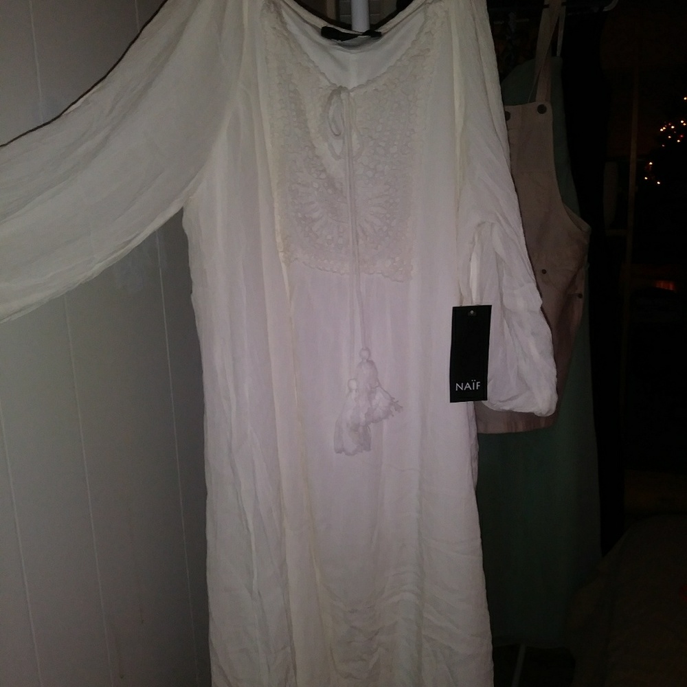 NAIF White Tunic Dress